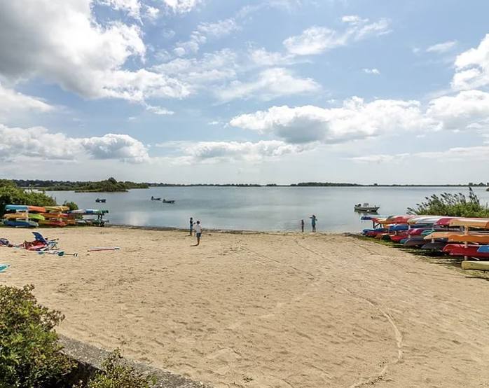 Private beach
